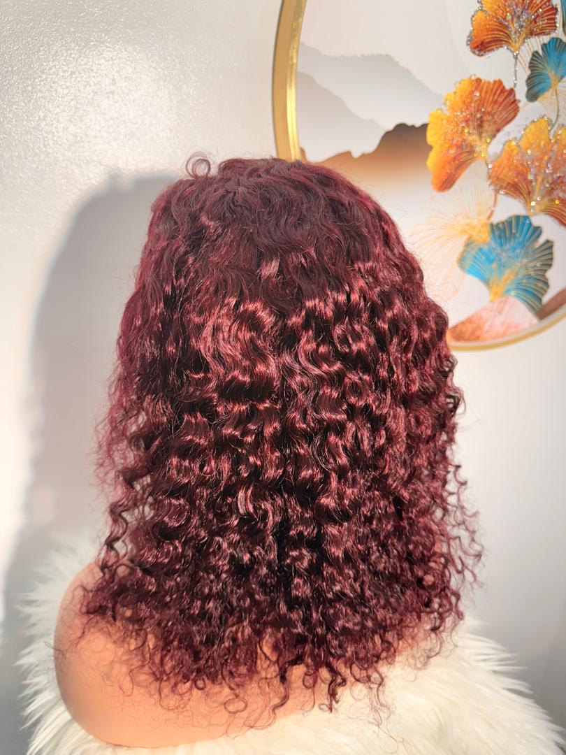 Perruque Water Wave SDD 16 pouces – Rouge Bordeaux