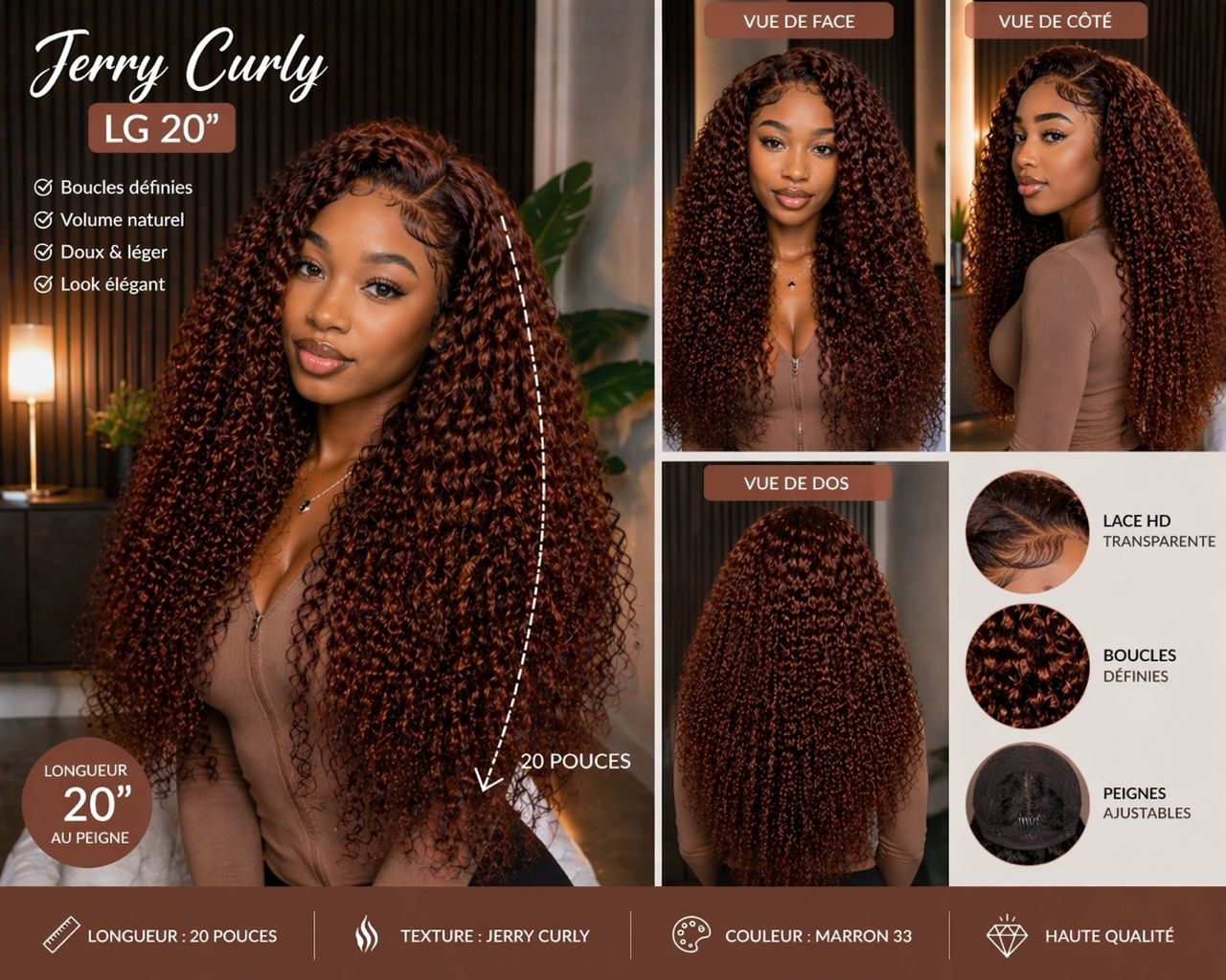 Jerry Curly – LG 20 Marron
