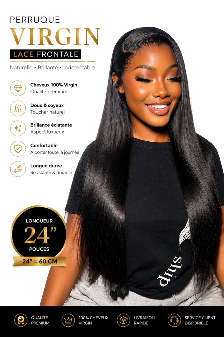 Perruque Virgin hair 24 pouces