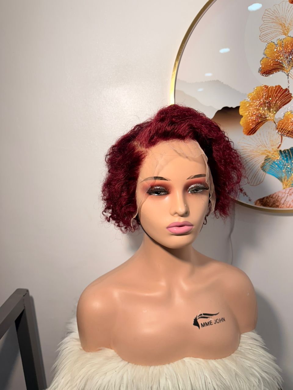 Perruque Pixie Frontal Normal Rouge