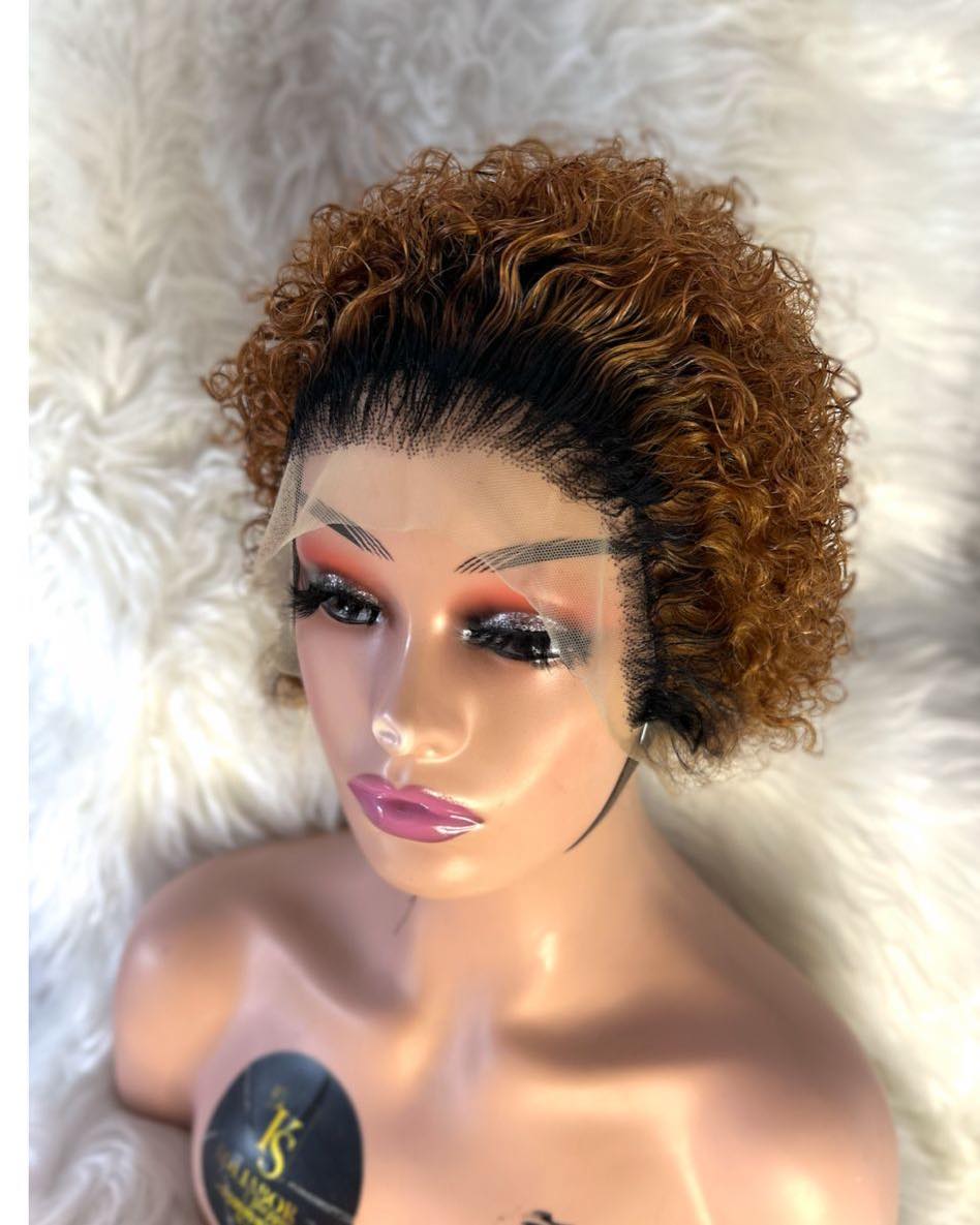 Perruque Pixie Frontal T – Marron