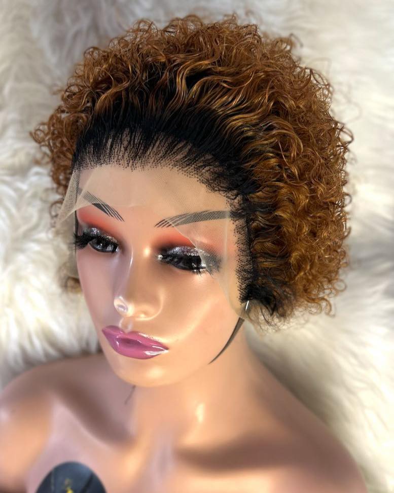 Perruque Pixie Frontal T – Marron