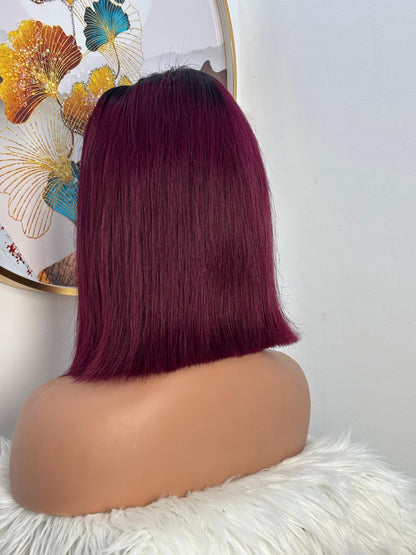 Perruque SDD – 2Thon Rouge Bordeaux