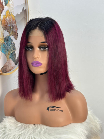 Perruque SDD – 2Thon Rouge Bordeaux