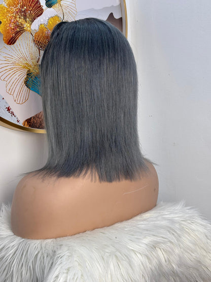 Perruque Carré Grise