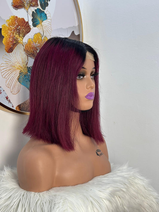 Perruque SDD – 2Thon Rouge Bordeaux