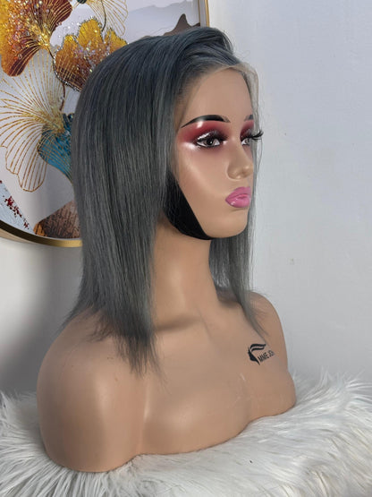 Perruque Carré Grise