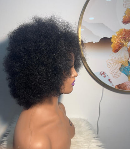 Perruque Jerry Curly Frontal T LG 8 pouces