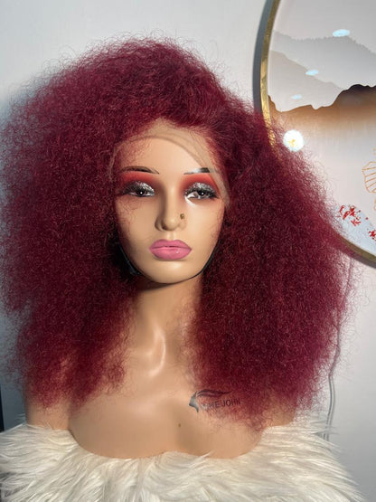 Perruque SDD Water Wave 18 pouces – Rouge