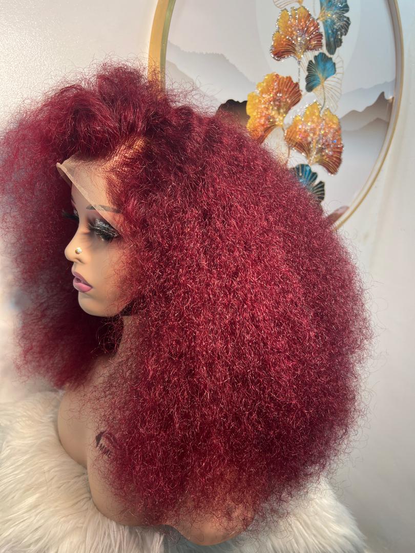 Perruque SDD Water Wave 18 pouces – Rouge