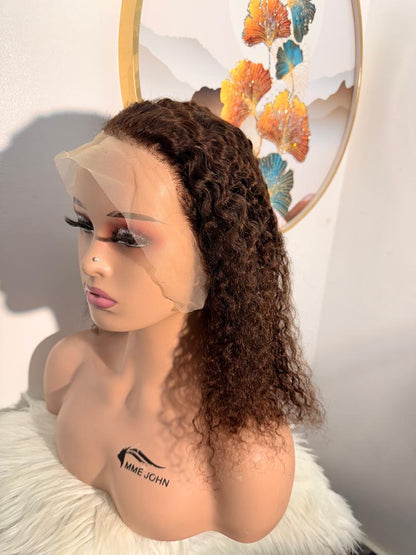 Perruque Water Wave SDD 16 pouces – Deux Tons Marron Honey Brown