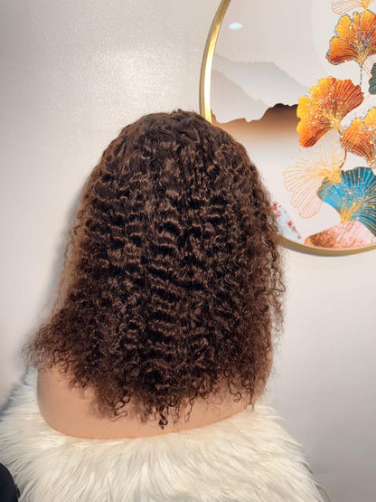 Perruque Water Wave SDD 16 pouces – Deux Tons Marron Honey Brown