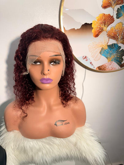 Perruque Water Wave SDD 16 pouces – Rouge Bordeaux