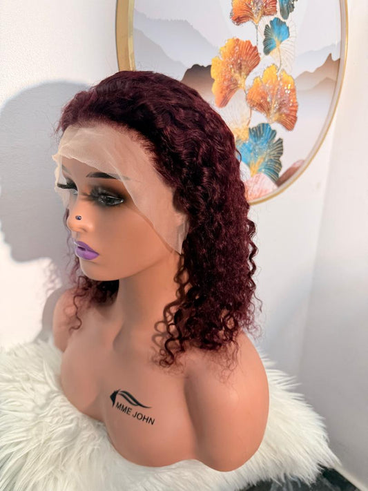 Perruque Water Wave SDD 16 pouces – Rouge Bordeaux