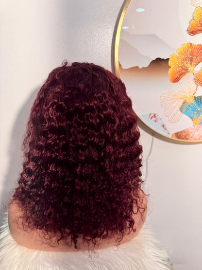 Perruque Water Wave SDD 16 pouces – Rouge Bordeaux