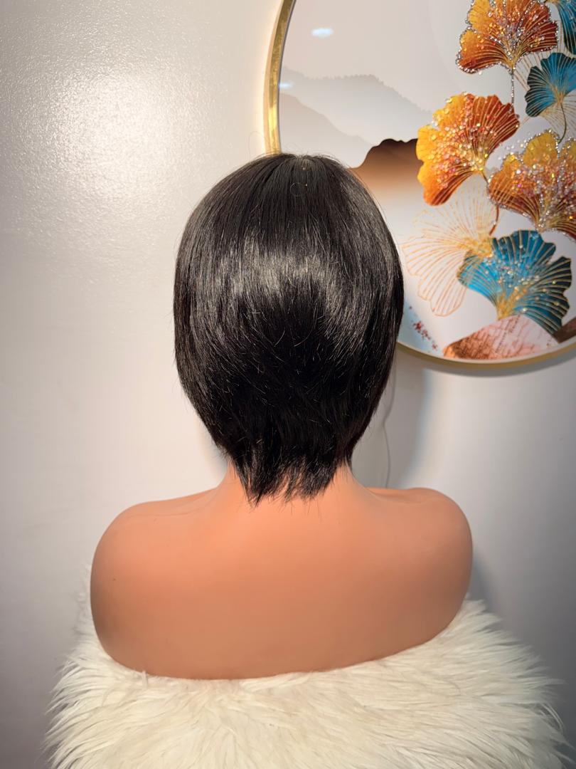 Perruque Mini Coupe Garçon Noir