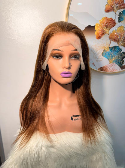 Perruque Virgin Hair – 20 pouces Marron