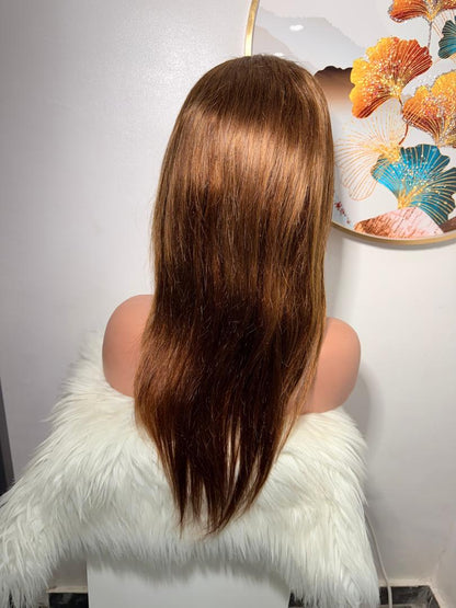 Perruque Virgin Hair – 20 pouces Marron