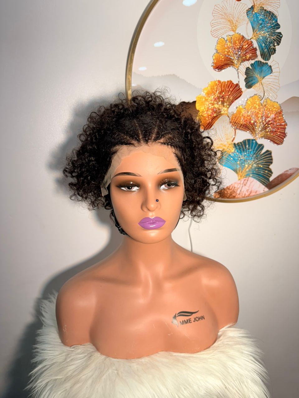 Pixie Curly Frontal Normal - Couleur Noir