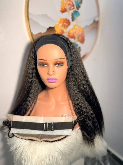 Perruque en Bande Naturelle - Confection Locale + Trompe-Œil en Lace Frontal