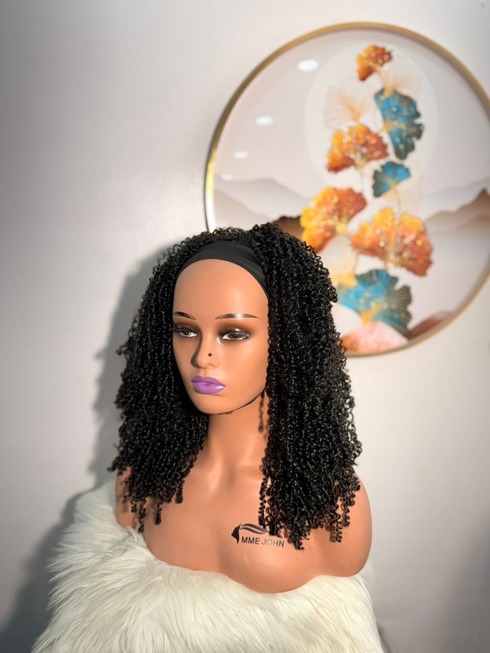 Perruque en Bande Frisée Naturelle - Confection Locale