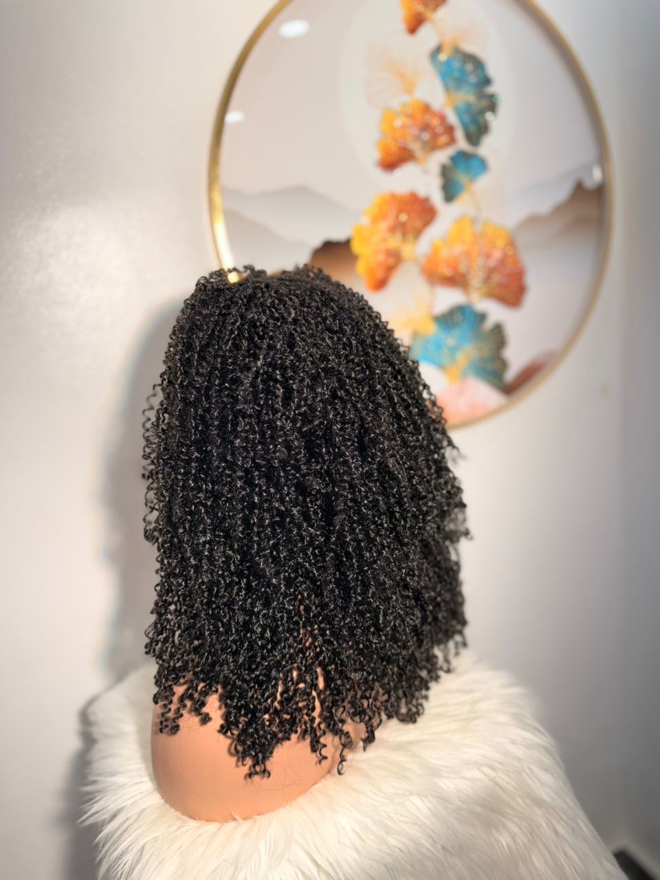 Perruque en Bande Frisée Naturelle - Confection Locale