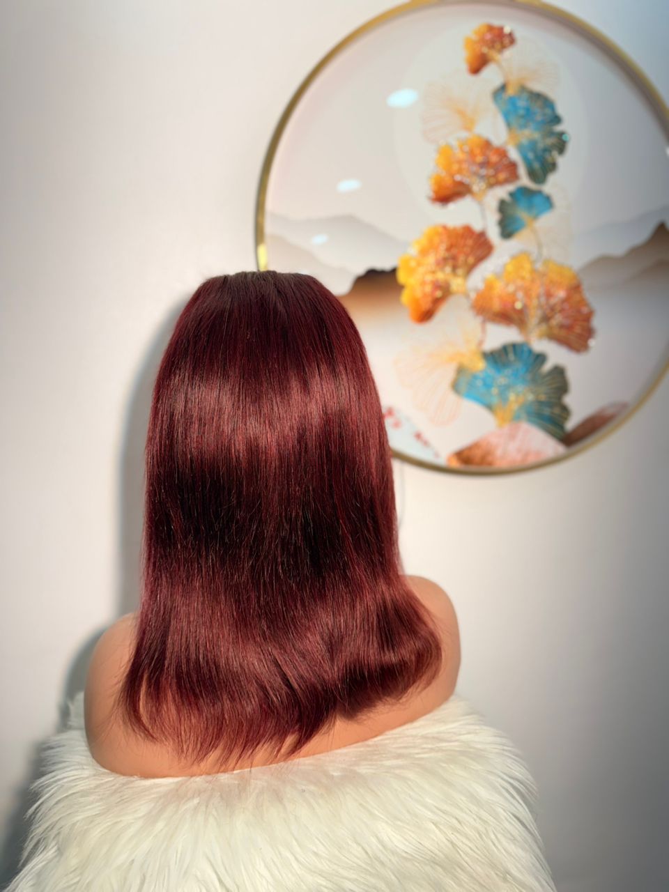 Perruque Bob Taille 16 - Couleur Rouge Bordeaux