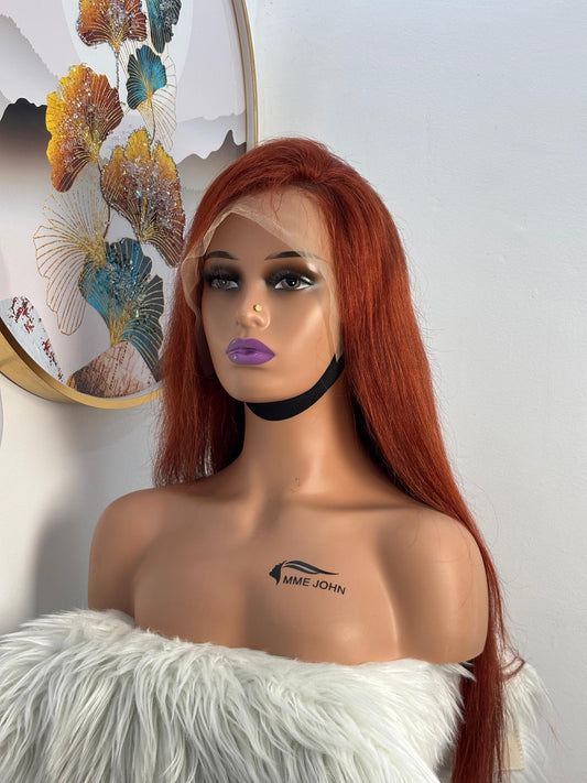 Perruque Virgin Hair Ginger – Longueur 30