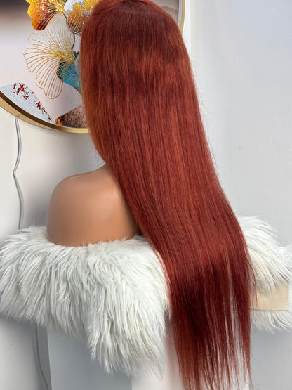 Perruque Virgin Hair Ginger – Longueur 30