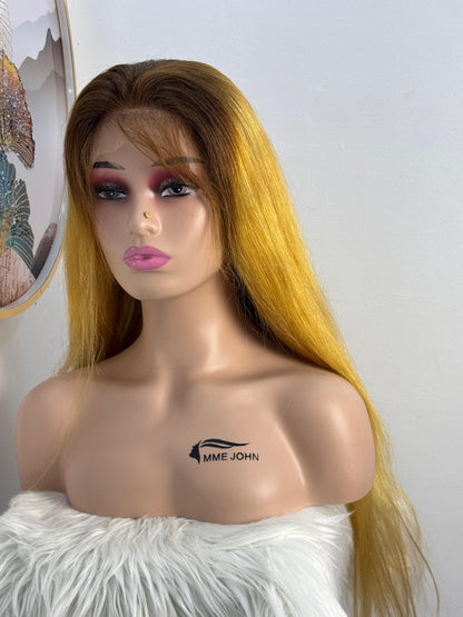 Perruque 2Thon Blanc Lisse