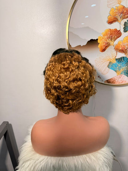 Perruque Pixie Frontal Normal 2Thon Marron 30