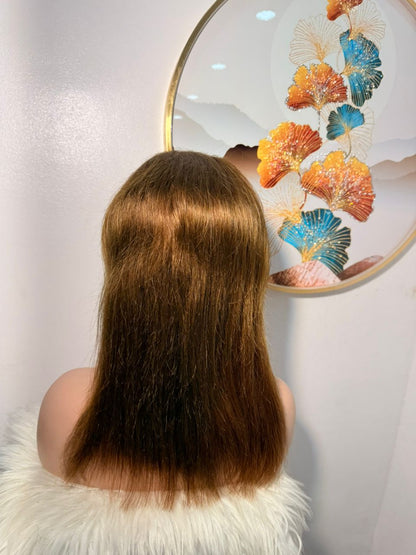 Perruque Virgin Hair Marron - Taille 16