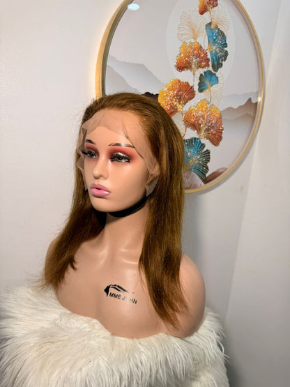 Perruque Virgin Hair Marron - Taille 16