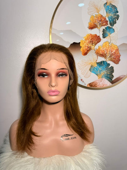 Perruque Virgin Hair Marron - Taille 16