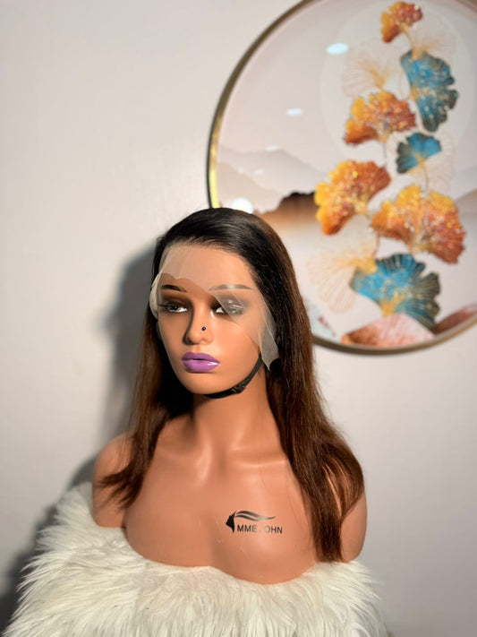 Perruque Virgin Hair 2Thon Marron - Taille 16