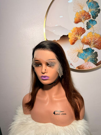 Perruque Virgin Hair 2Thon Marron - Taille 16