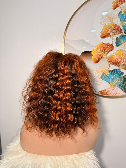 Perruque Water Wave Piano Orangé - Taille 14