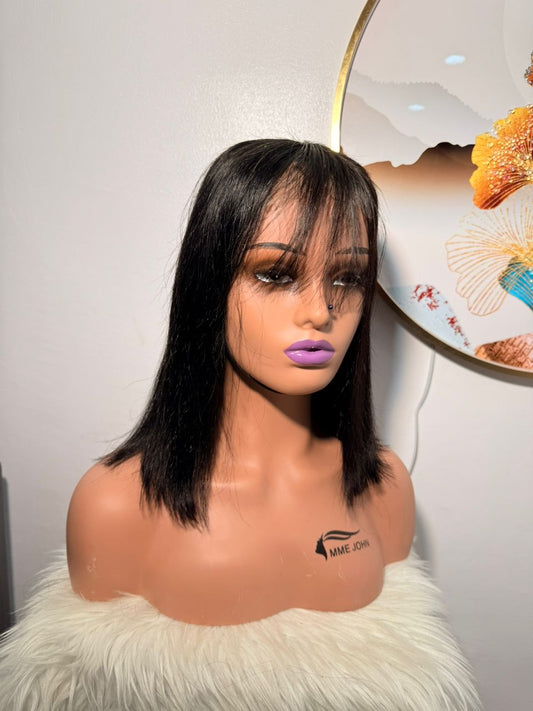 Perruque en Frange Noire - Taille 12