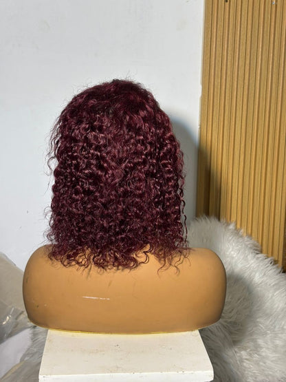 Perruque Water Wave Rouge Bordeaux - Taille 12