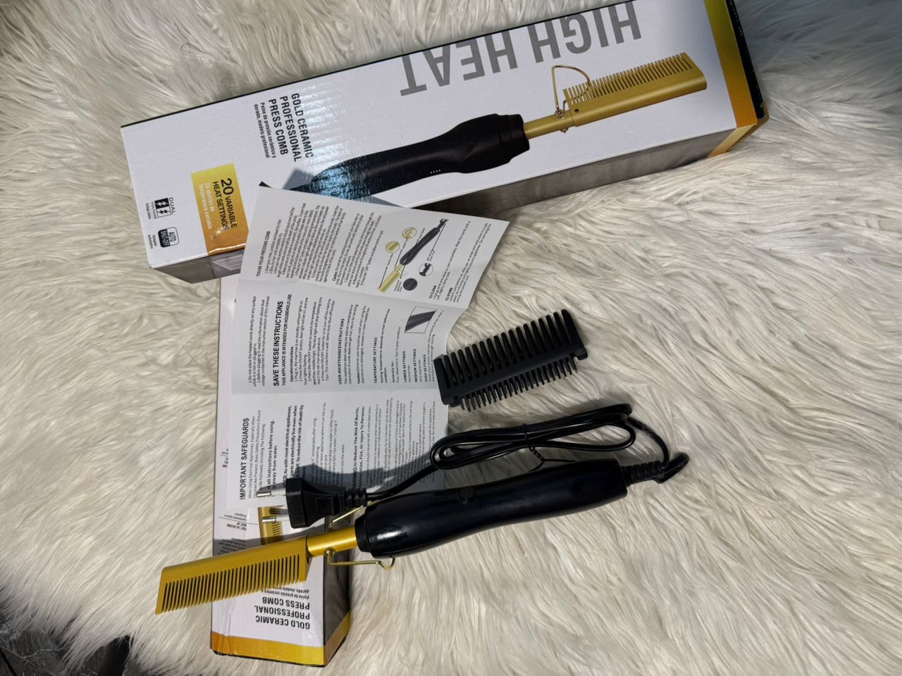 Peigne chauffante professionnel