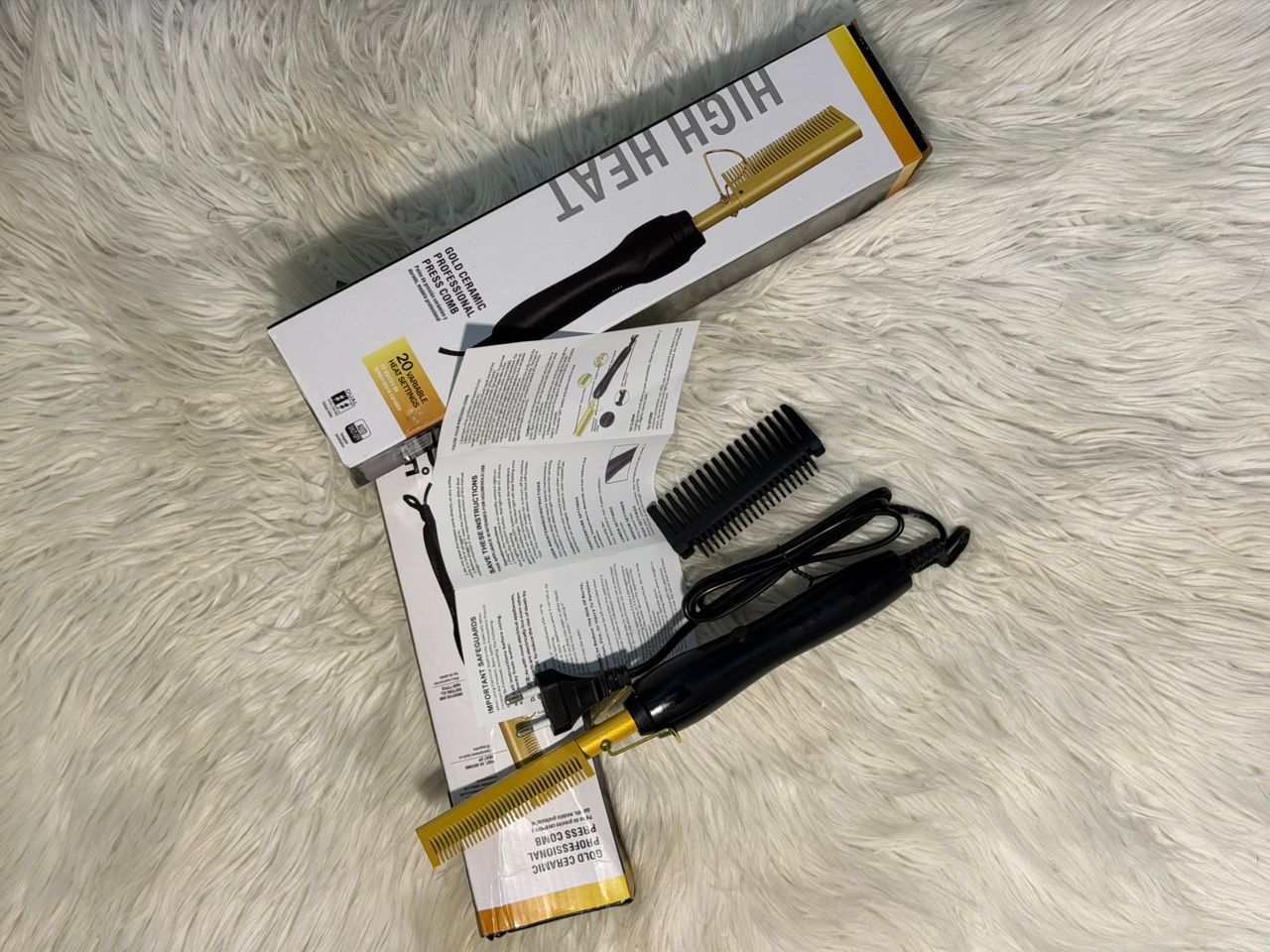 Peigne chauffante professionnel