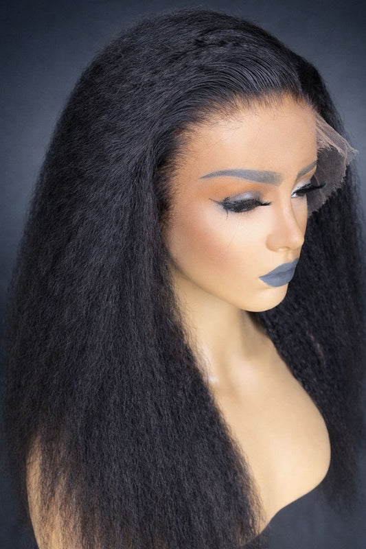 Perruque Kinky Straight 16 pouces - Effet naturel et volume intense