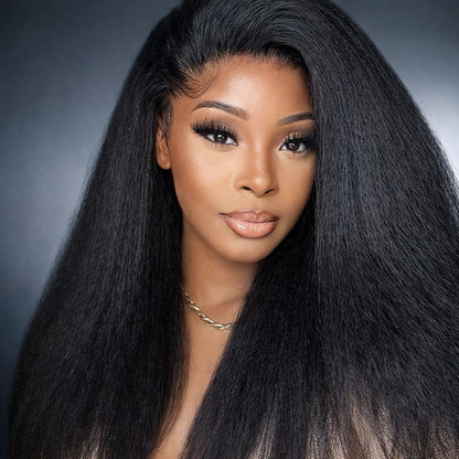 Perruque Kinky Straight 16 pouces - Effet naturel et volume intense