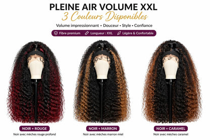 Perruque longue en blend hair (fibre premium) Taille 34